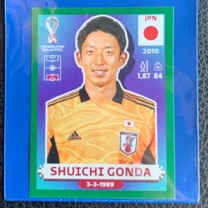 FIFA 2022 WORLD CUP SOCCER GREEN PARALLEL (Collectible Sticker)